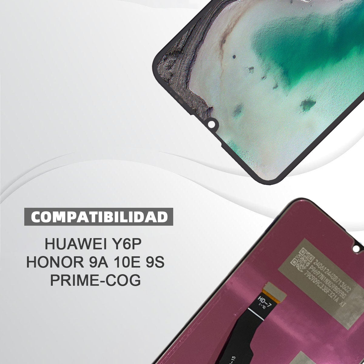 Display/pantalla Para HUAWEI-Y6P/HONOR 9A/10E/ HONOR 9S PRIME-COG Sin Marco
