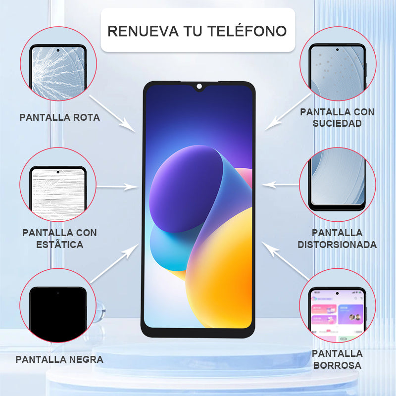 Display/pantalla Para XIAOMI-HG REDMI 10C/10 POWER/ POCO C40/10 INDIA-ORIG Sin Marco