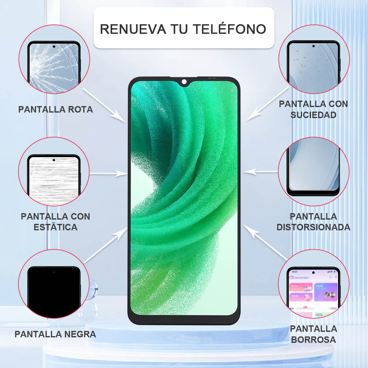 Display/pantalla Para ZTE-A51/A71/NOBIA N41 Sin Marco