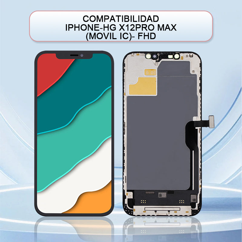 Display/pantalla Para IPHONE-HG X 12 PRO MAX(MOVIL IC)- FHD Sin Marco