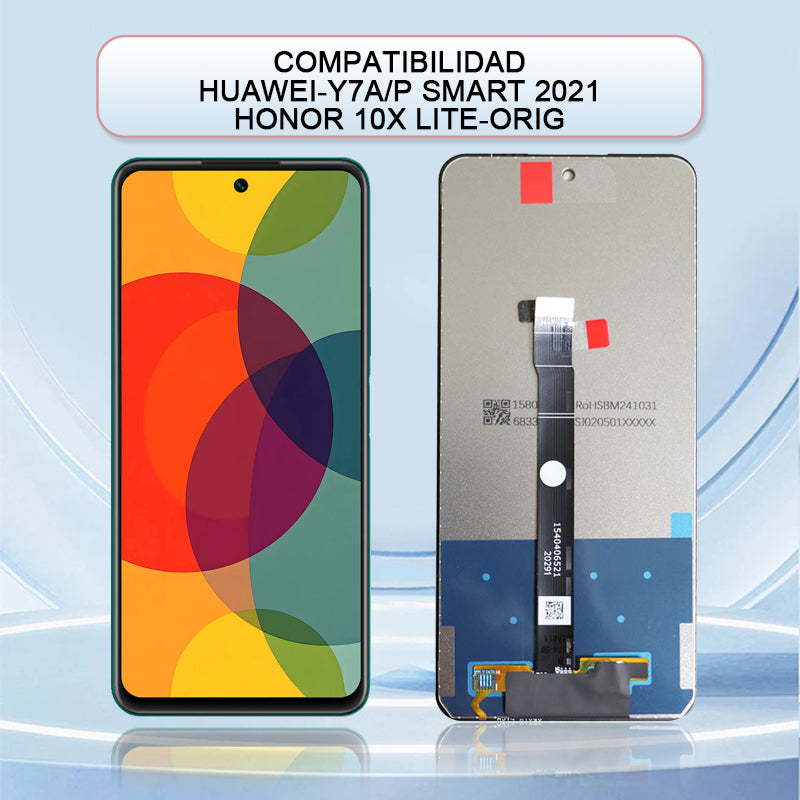 Display/pantalla Para HUAWEI-Y7A/P SMART 2021/HONOR 10X LITE-ORIG Sin Marco