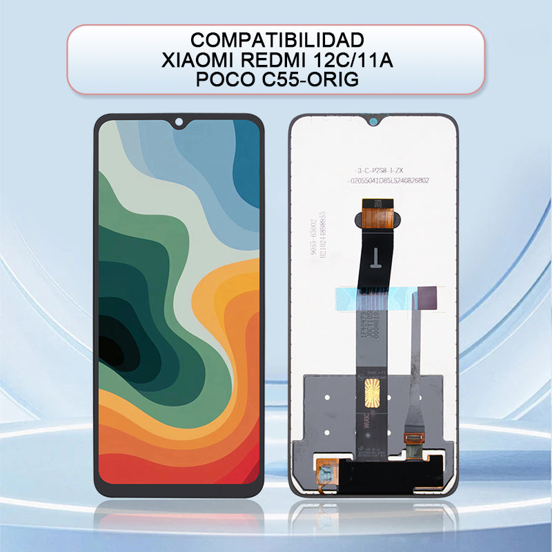 Display/pantalla Para XIAOMI-HG REDMI 12C/11A/POCO C55-ORIG Sin Marco