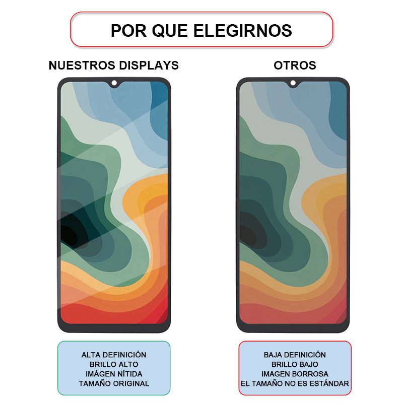 Display/pantalla Para XIAOMI-HG REDMI 12C/11A/POCO C55-ORIG Sin Marco