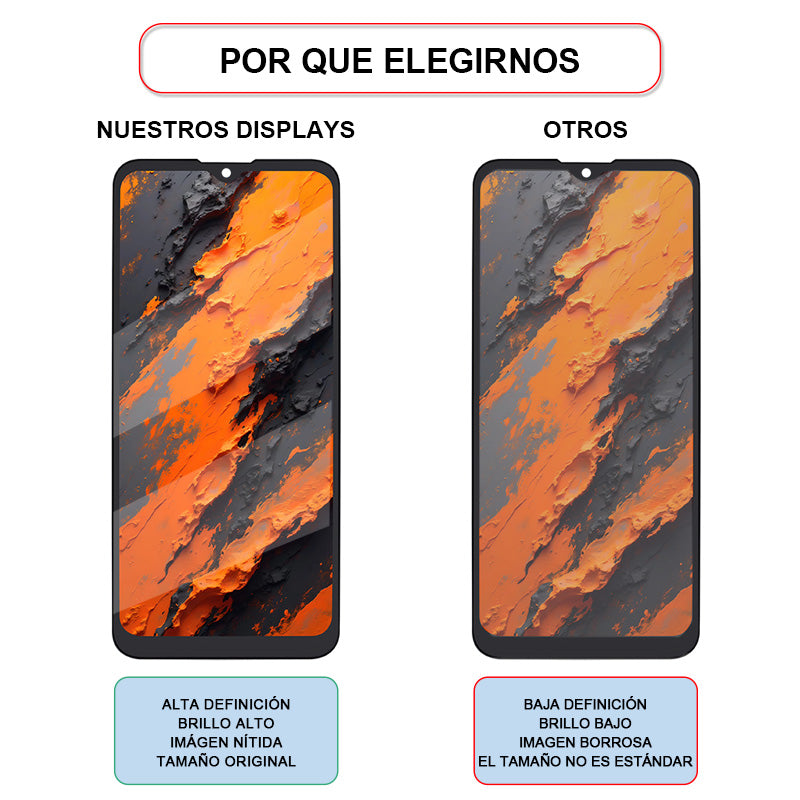 Display/pantalla Para MOTO-HG E7/E7POWER/E7i/ E7iPOWER-ORIG Sin Marco
