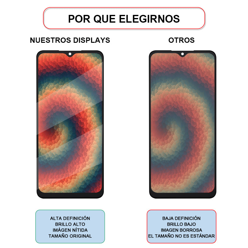 Display/pantalla Para SAMSUNG-HG A02/M02/A12/M12/F12/ A32 5G/M32 5G/Jump-ORIG Sin Marco