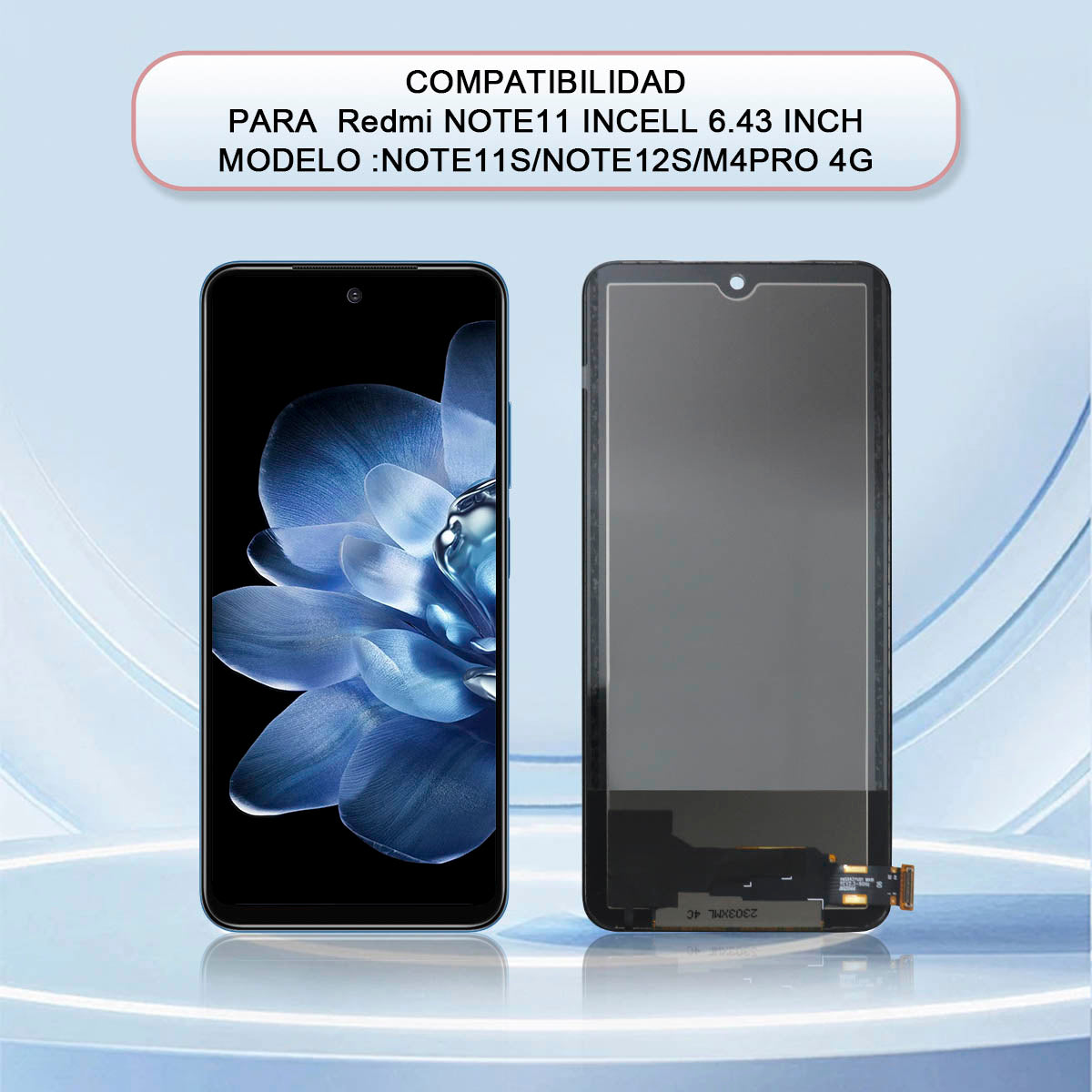 Display Incell Xiaomi Redmi Note11 4g/11s/12s/ Poco M4 pro 4g