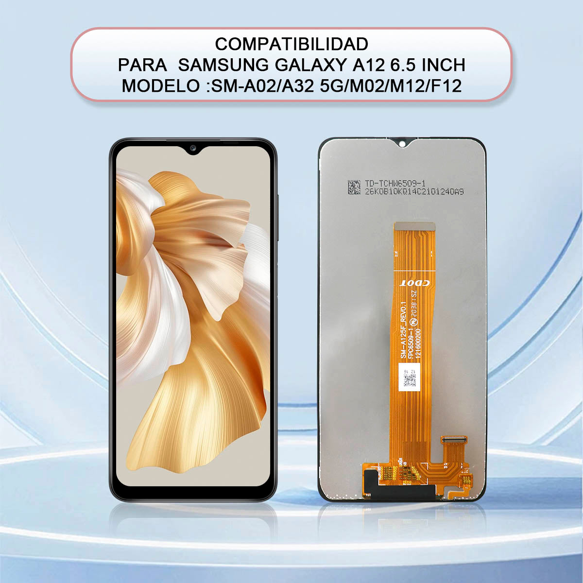 Display Samsung A02/a12/a32 5g/m02/m127/f12 Tipo