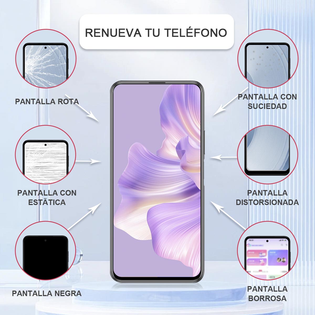 Display/pantalla Para Huawei Y9a Cof Orig Cof Sin Marco