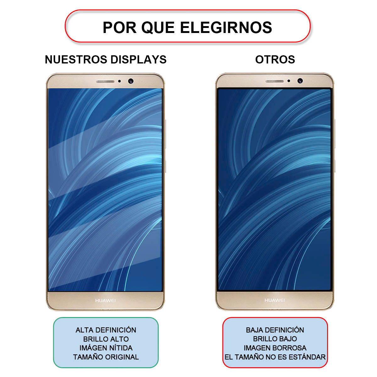 Display/pantalla Para Huawei Mate 9 Con Marco