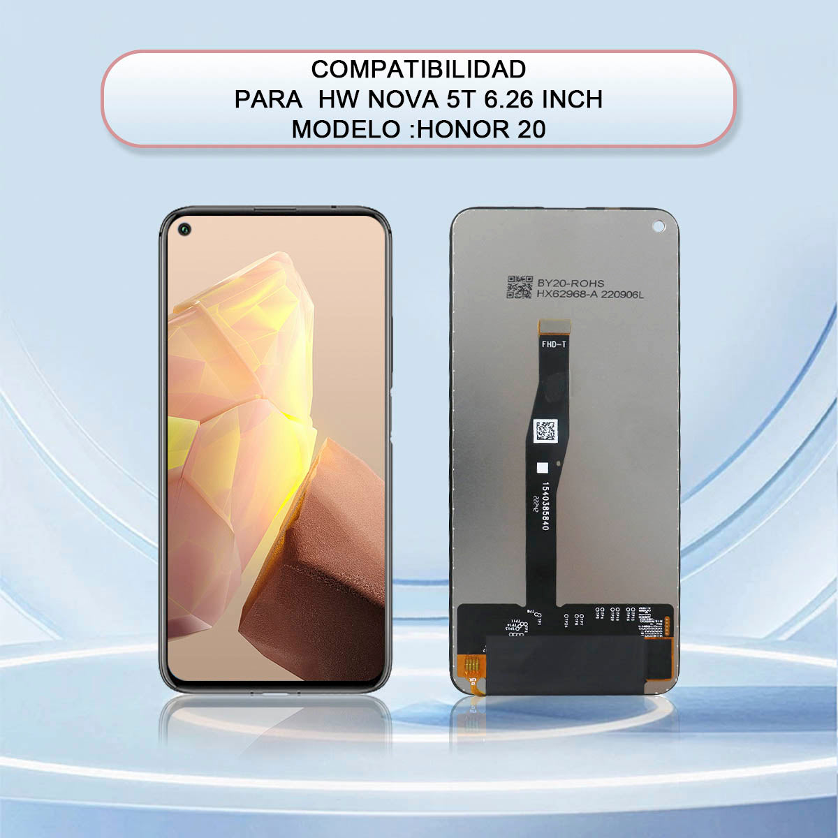 Display/pantalla Para Huawei Nova 5t Honor 20 Cog Sin Marco