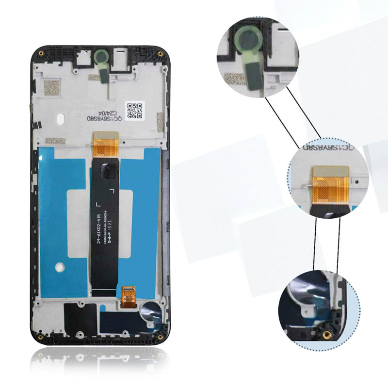 Display/pantalla Para Moto E6 Plus Orig Con Marco