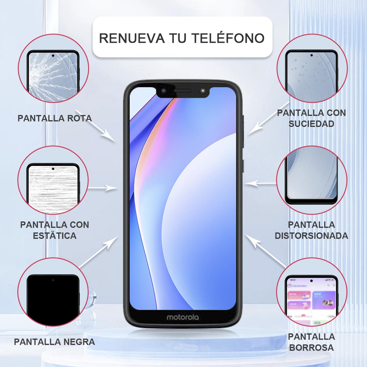 Display/pantalla Para Moto G7 Play Orig Sin Marco