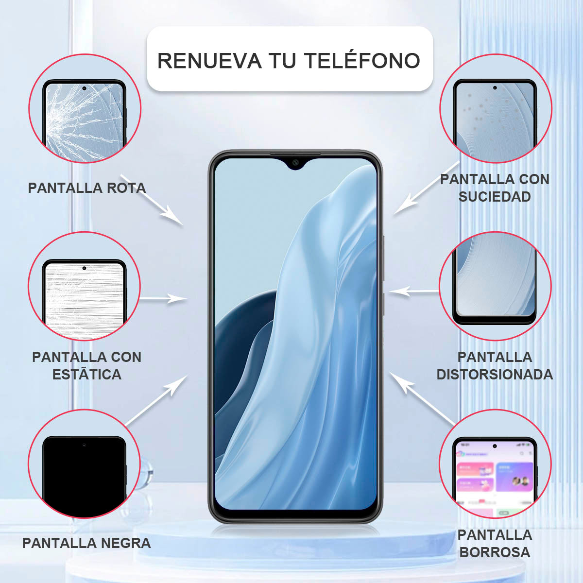 Display/pantalla Para Vivo-y20/y20-2021/y30 Sin Marco