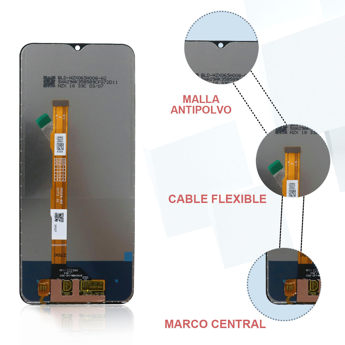 Display/pantalla Para Vivo-y20/y20-2021/y30 Sin Marco