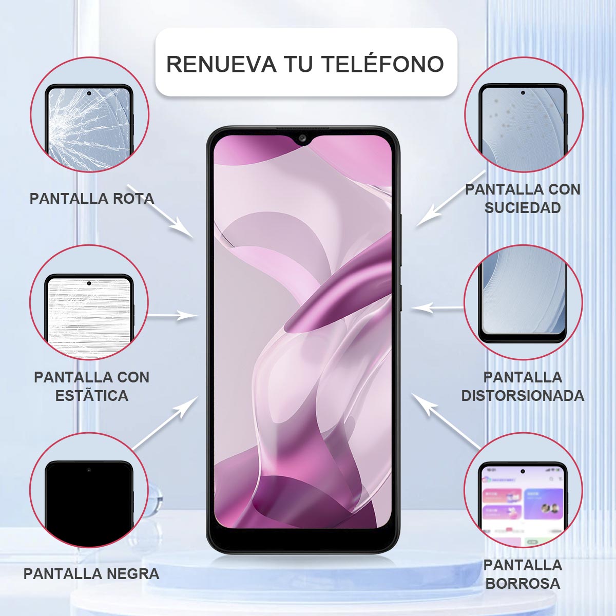 Display/pantalla Samsung A04e Con Marco