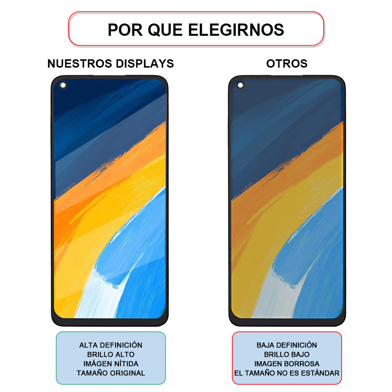 Display/pantalla Para XIAOMI-HG REDMI NOTE9/NOTE10X-ORIG Sin Marco