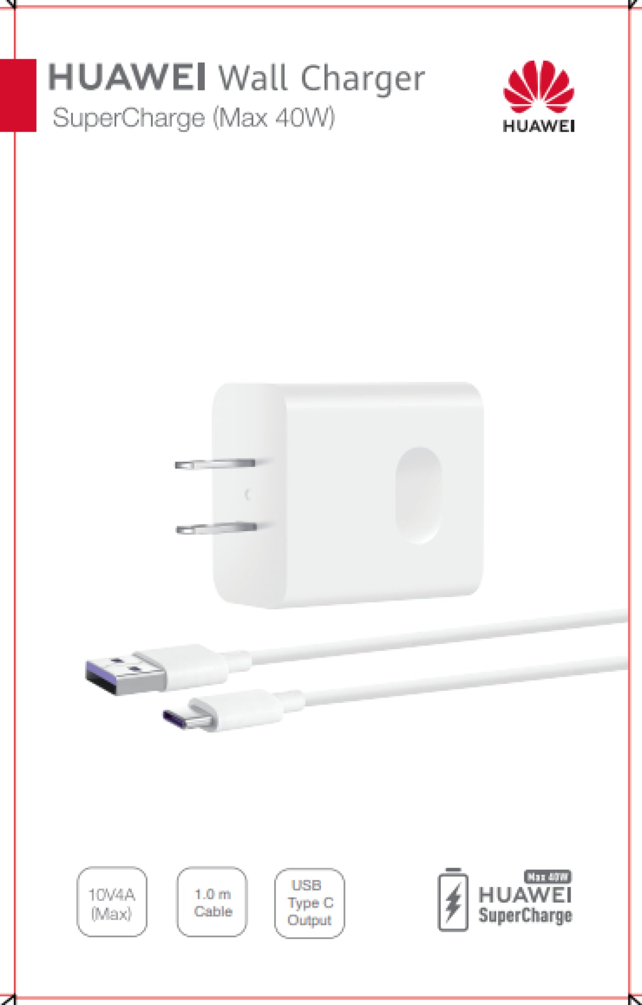 Cargador+Cable 40W Tipo C HUAWEI Original