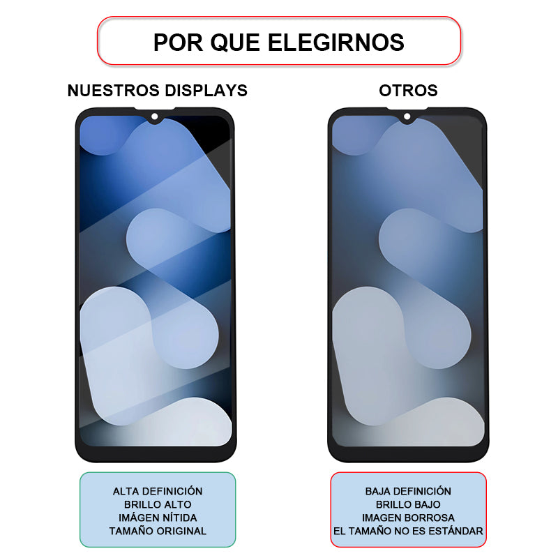 Display/pantalla Para MOTO-HG ONE FUSION-ORIG Sin Marco