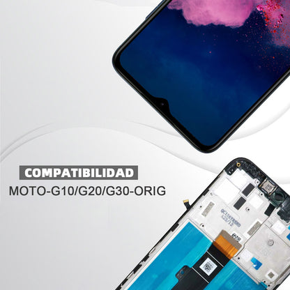 Display Para Moto G10 G20 G30 Orig Con Marco