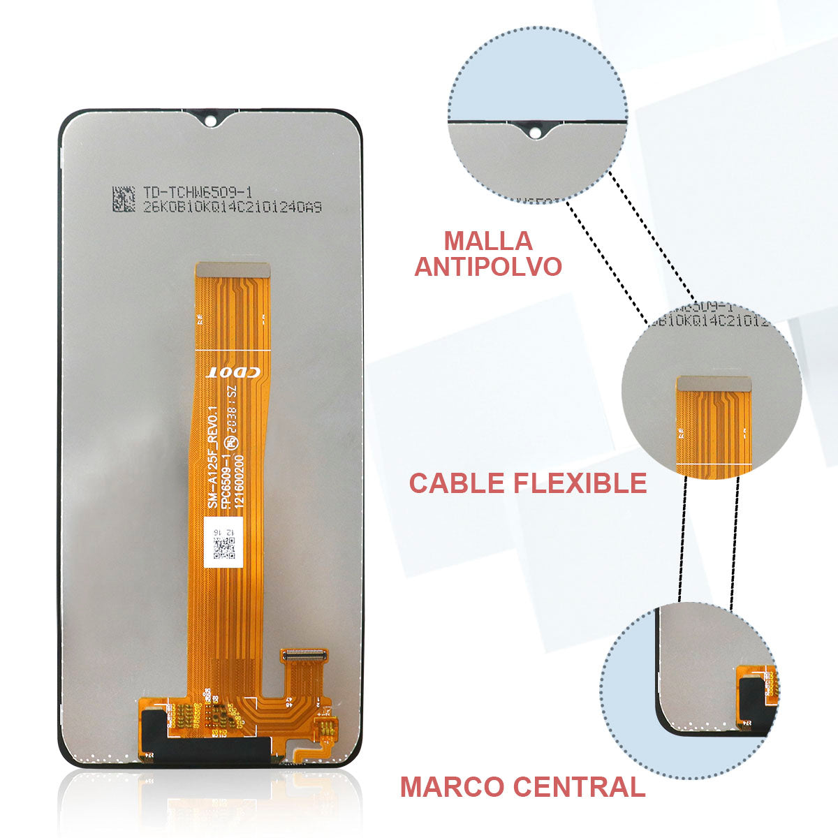 Display Samsung A02/a12/a32 5g/m02/m127/f12 Tipo