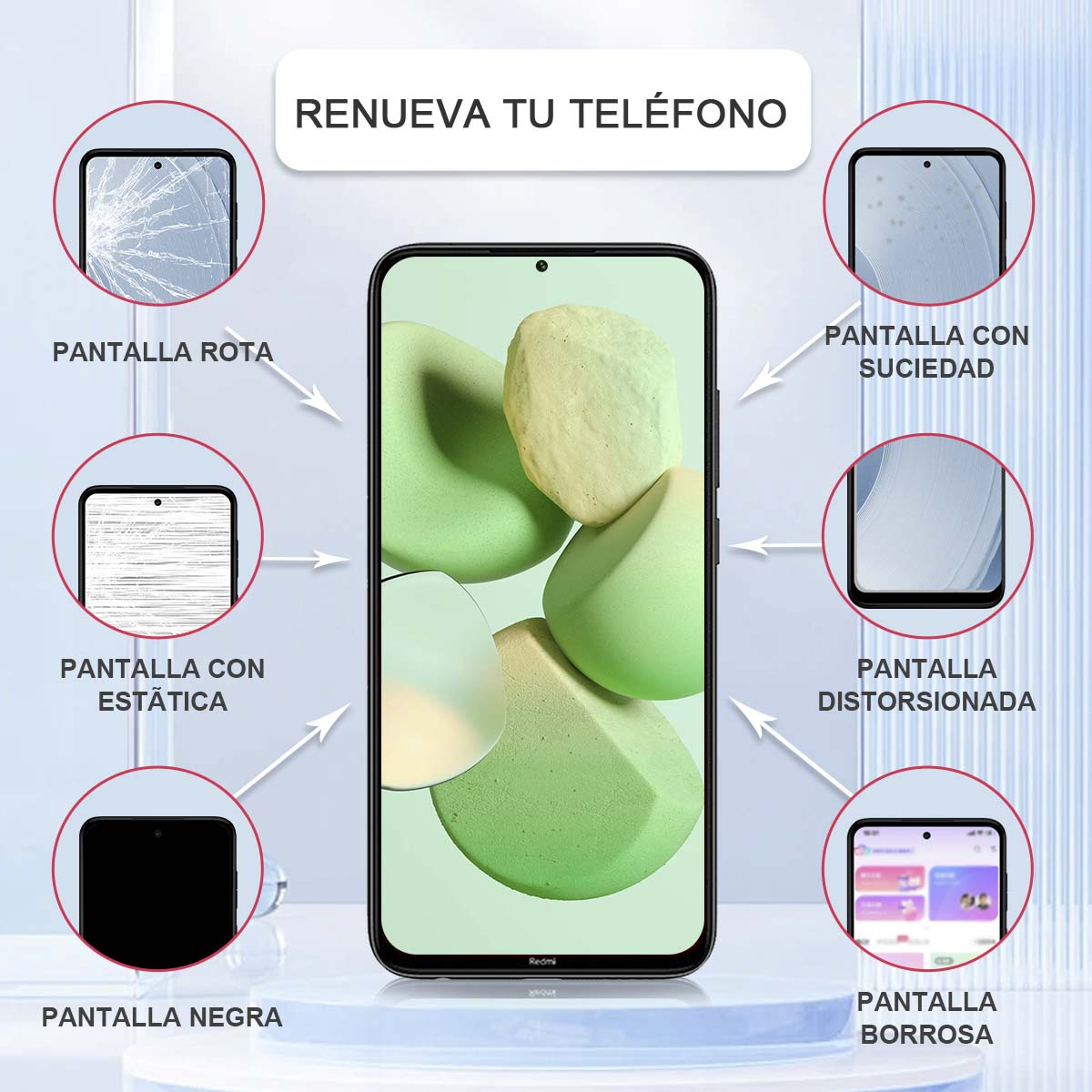 Display/pantalla Para Xiaomi Redmi Note 8 Incell Sin Marco